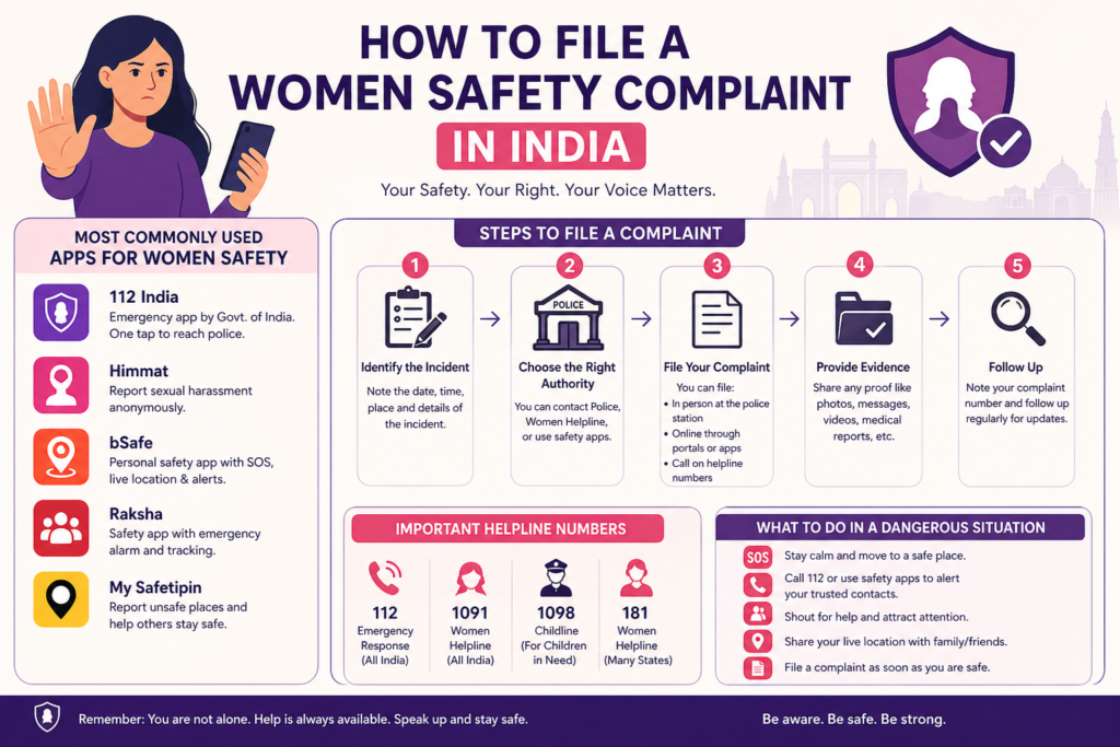 How to File a Women’s Safety Complaint
